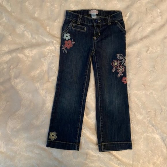 2/$30 Old Navy Blue Denim Jeans Girls Size 4T - Picture 1 of 13